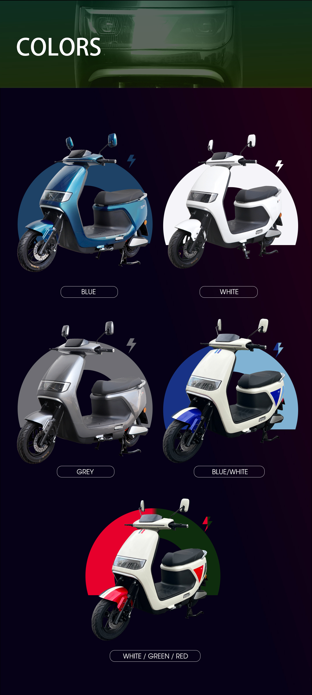 SDX elektrikli motosiklet skuteri
